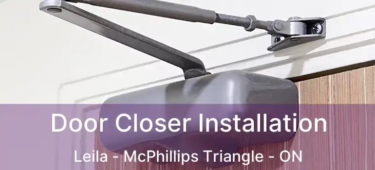  Door Closer Installation Leila - McPhillips Triangle - ON