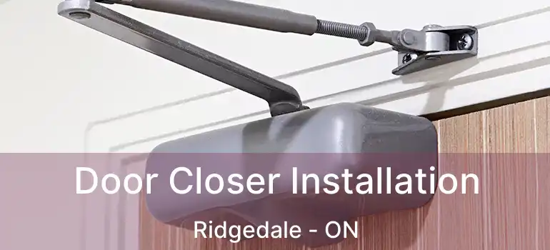  Door Closer Installation Ridgedale - ON