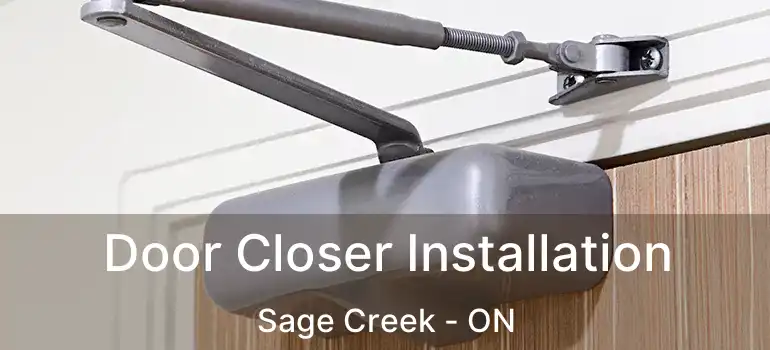  Door Closer Installation Sage Creek - ON