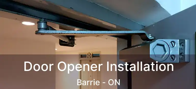  Door Opener Installation Barrie - ON