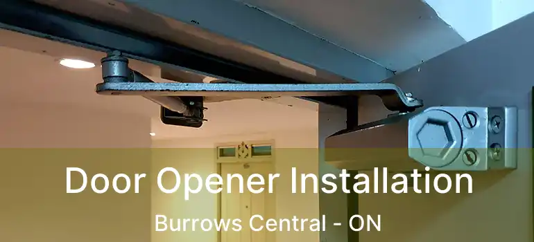  Door Opener Installation Burrows Central - ON