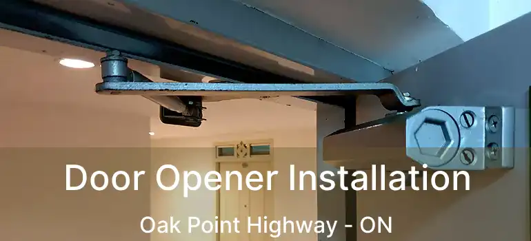  Door Opener Installation Oak Point Highway - ON