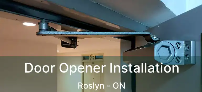  Door Opener Installation Roslyn - ON