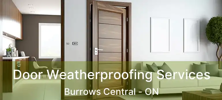  Door Weatherproofing Services Burrows Central - ON