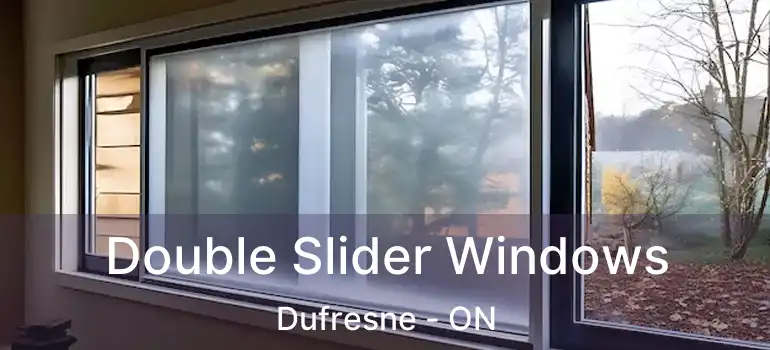  Double Slider Windows Dufresne - ON