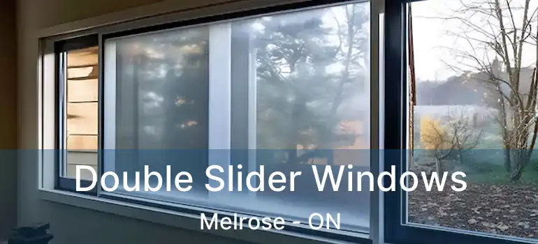  Double Slider Windows Melrose - ON