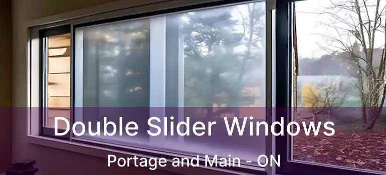  Double Slider Windows Portage and Main - ON