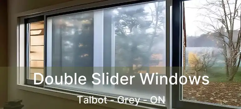  Double Slider Windows Talbot - Grey - ON
