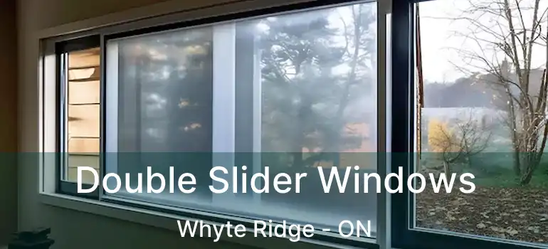  Double Slider Windows Whyte Ridge - ON