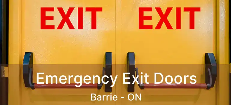  Emergency Exit Doors Barrie - ON