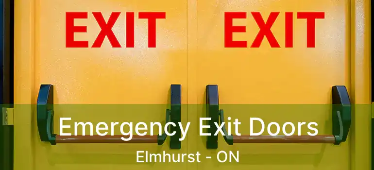  Emergency Exit Doors Elmhurst - ON