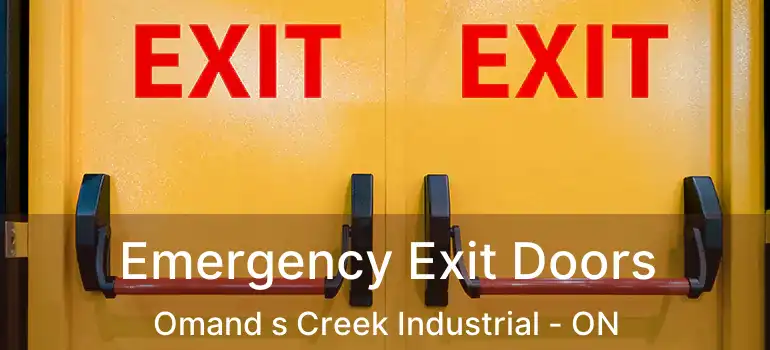  Emergency Exit Doors Omand s Creek Industrial - ON
