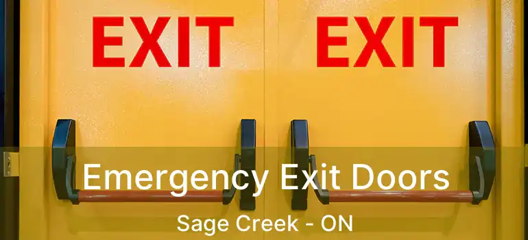  Emergency Exit Doors Sage Creek - ON