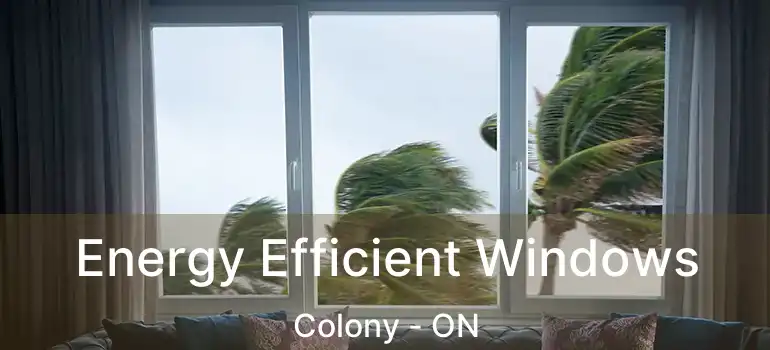  Energy Efficient Windows Colony - ON