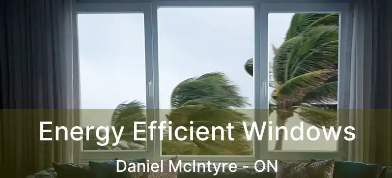  Energy Efficient Windows Daniel McIntyre - ON