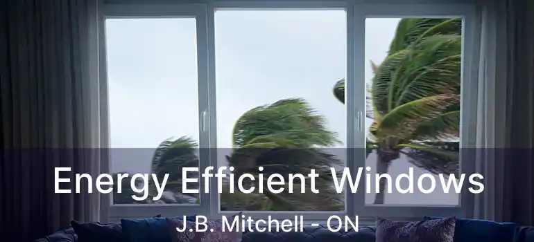  Energy Efficient Windows J.B. Mitchell - ON
