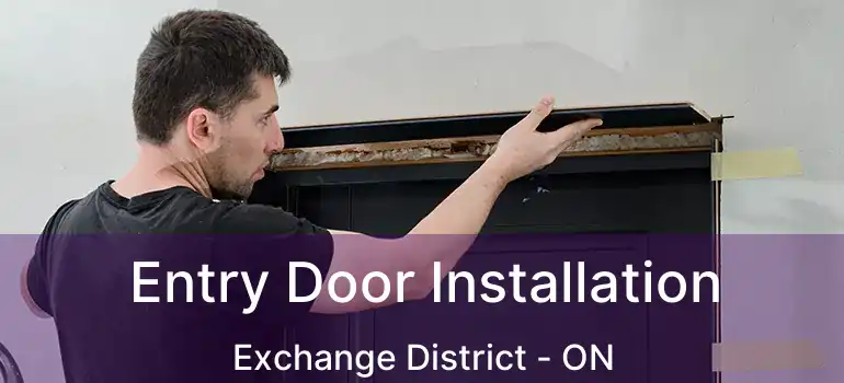  Entry Door Installation Exchange District - ON
