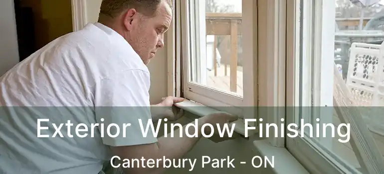  Exterior Window Finishing Canterbury Park - ON