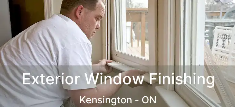  Exterior Window Finishing Kensington - ON