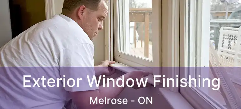  Exterior Window Finishing Melrose - ON