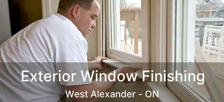  Exterior Window Finishing West Alexander - ON