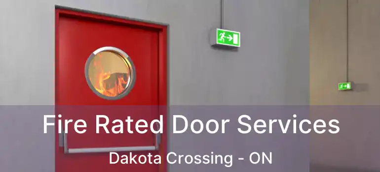  Fire Rated Door Services Dakota Crossing - ON