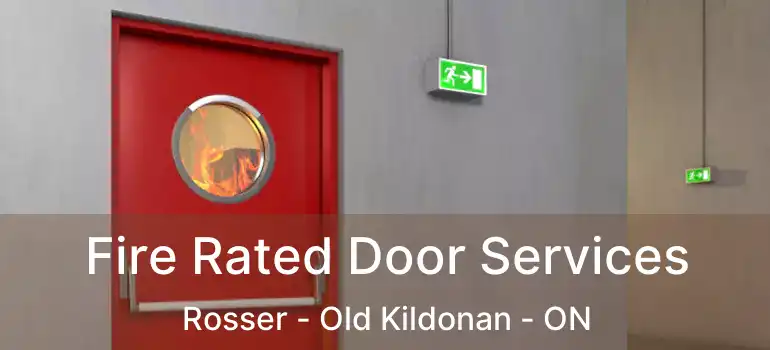  Fire Rated Door Services Rosser - Old Kildonan - ON