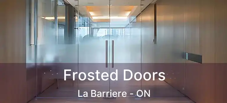 Frosted Doors La Barriere - ON