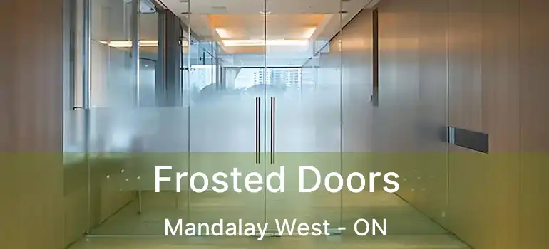  Frosted Doors Mandalay West - ON