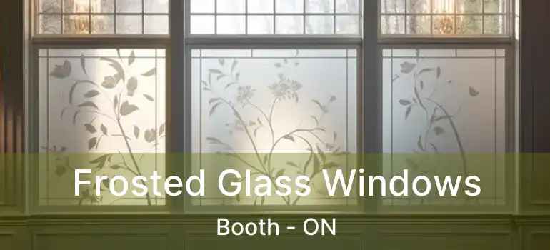  Frosted Glass Windows Booth - ON