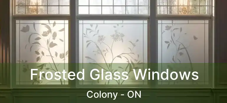  Frosted Glass Windows Colony - ON