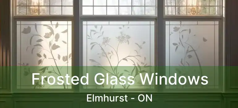  Frosted Glass Windows Elmhurst - ON