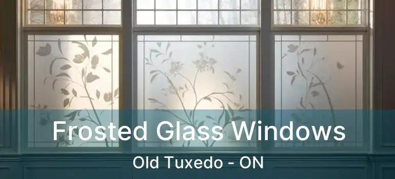  Frosted Glass Windows Old Tuxedo - ON