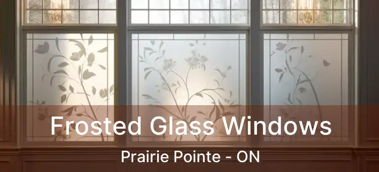  Frosted Glass Windows Prairie Pointe - ON