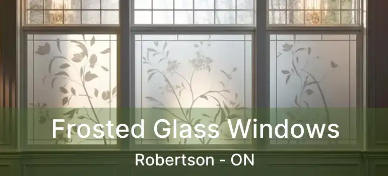  Frosted Glass Windows Robertson - ON