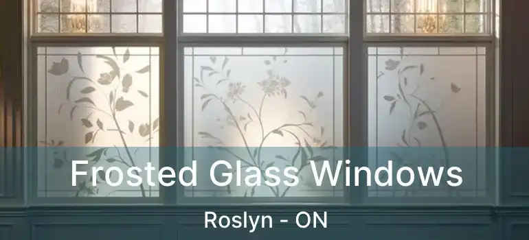  Frosted Glass Windows Roslyn - ON
