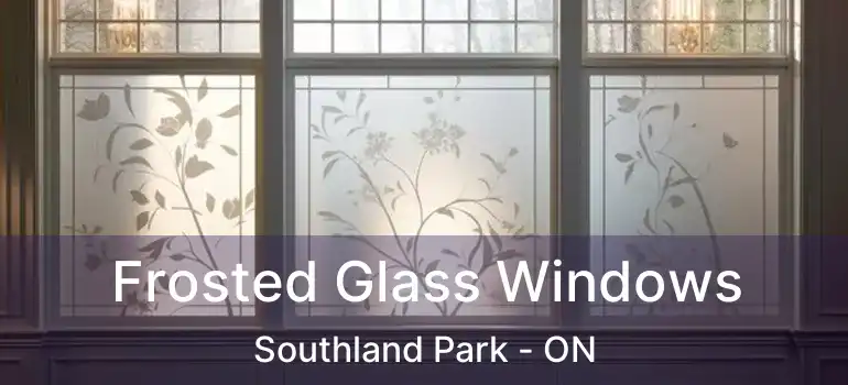  Frosted Glass Windows Southland Park - ON