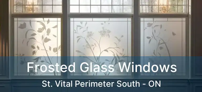  Frosted Glass Windows St. Vital Perimeter South - ON