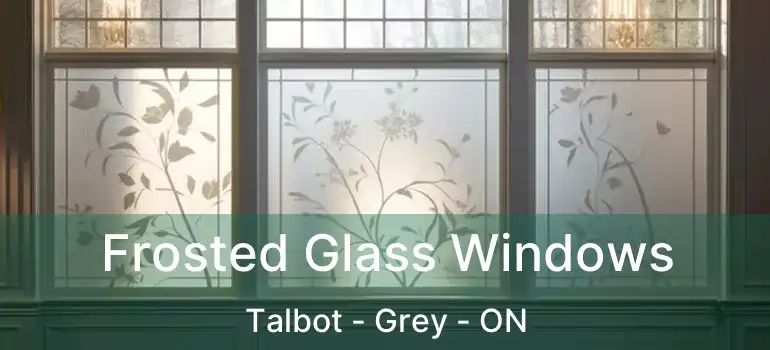  Frosted Glass Windows Talbot - Grey - ON