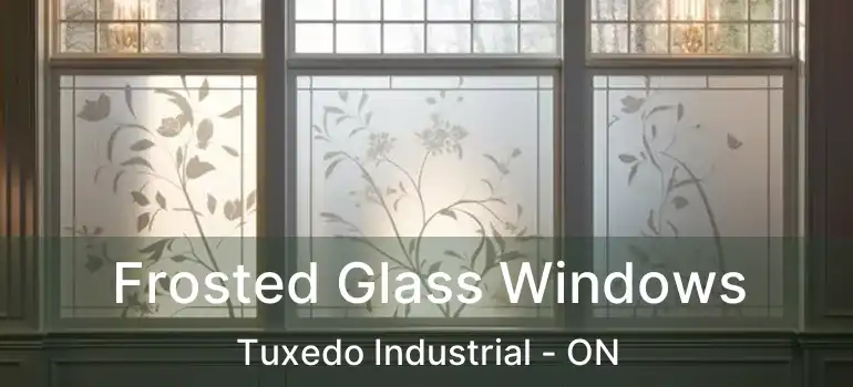  Frosted Glass Windows Tuxedo Industrial - ON