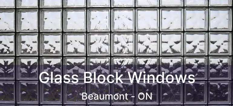  Glass Block Windows Beaumont - ON