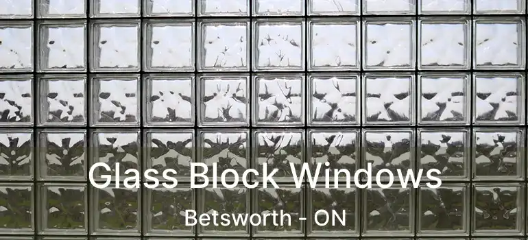  Glass Block Windows Betsworth - ON