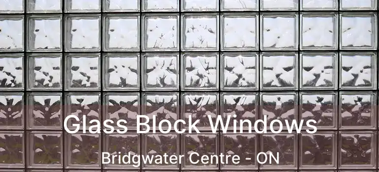  Glass Block Windows Bridgwater Centre - ON