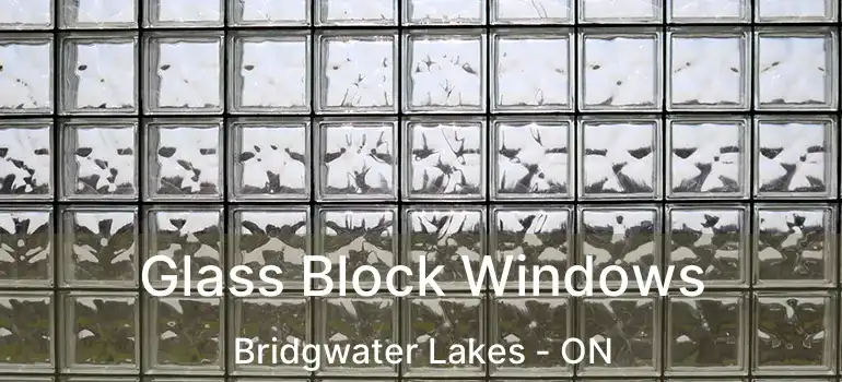  Glass Block Windows Bridgwater Lakes - ON