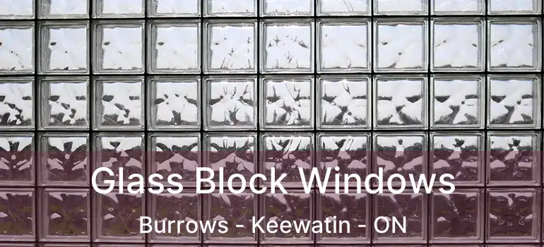  Glass Block Windows Burrows - Keewatin - ON