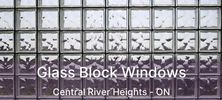  Glass Block Windows Central River Heights - ON