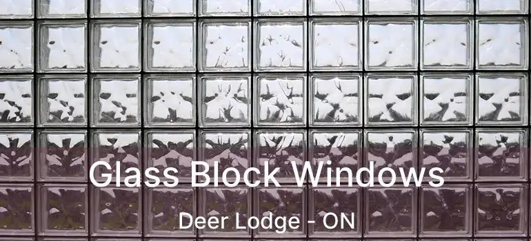  Glass Block Windows Deer Lodge - ON