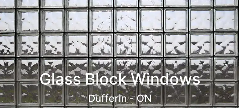  Glass Block Windows Dufferin - ON