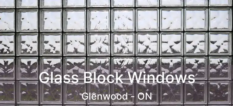  Glass Block Windows Glenwood - ON