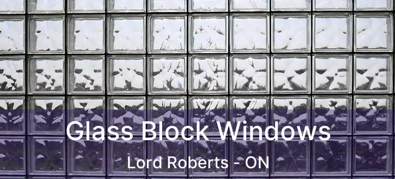  Glass Block Windows Lord Roberts - ON